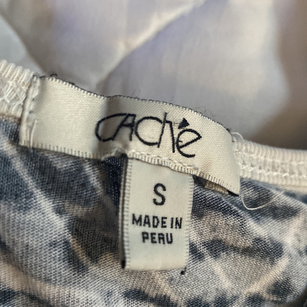 Cache Tank, Black And White, Size Small - image 4